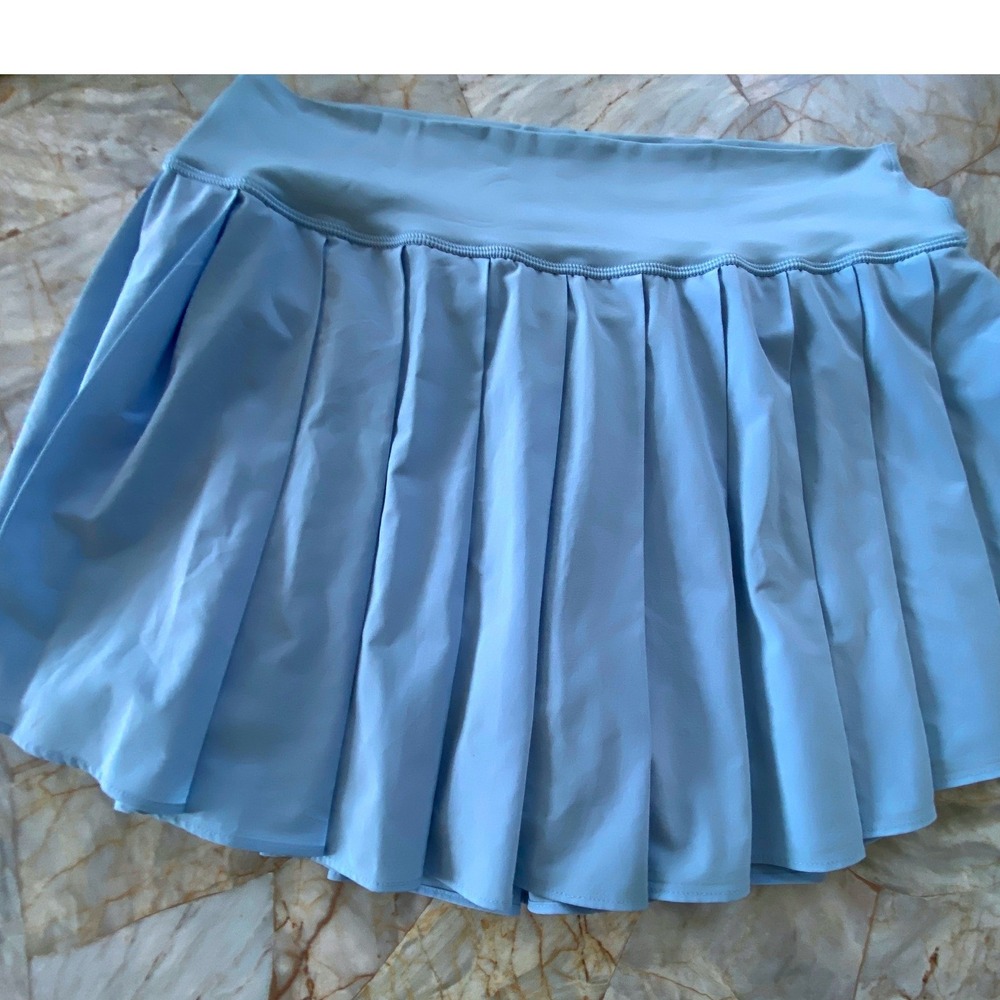 Aerie OFFLINE Light Blue Pleated Tennis Skort with Pockets XL